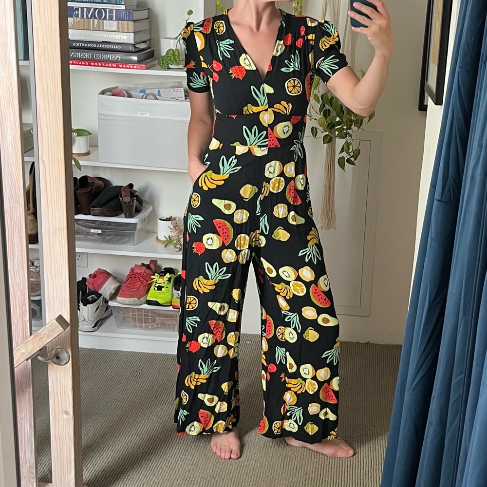 Saint Geraldine Wide-Leg Jumpsuit Romper
